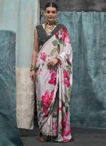 Pure Silk Crepe Multi Color Traditional Wear Printed Saree